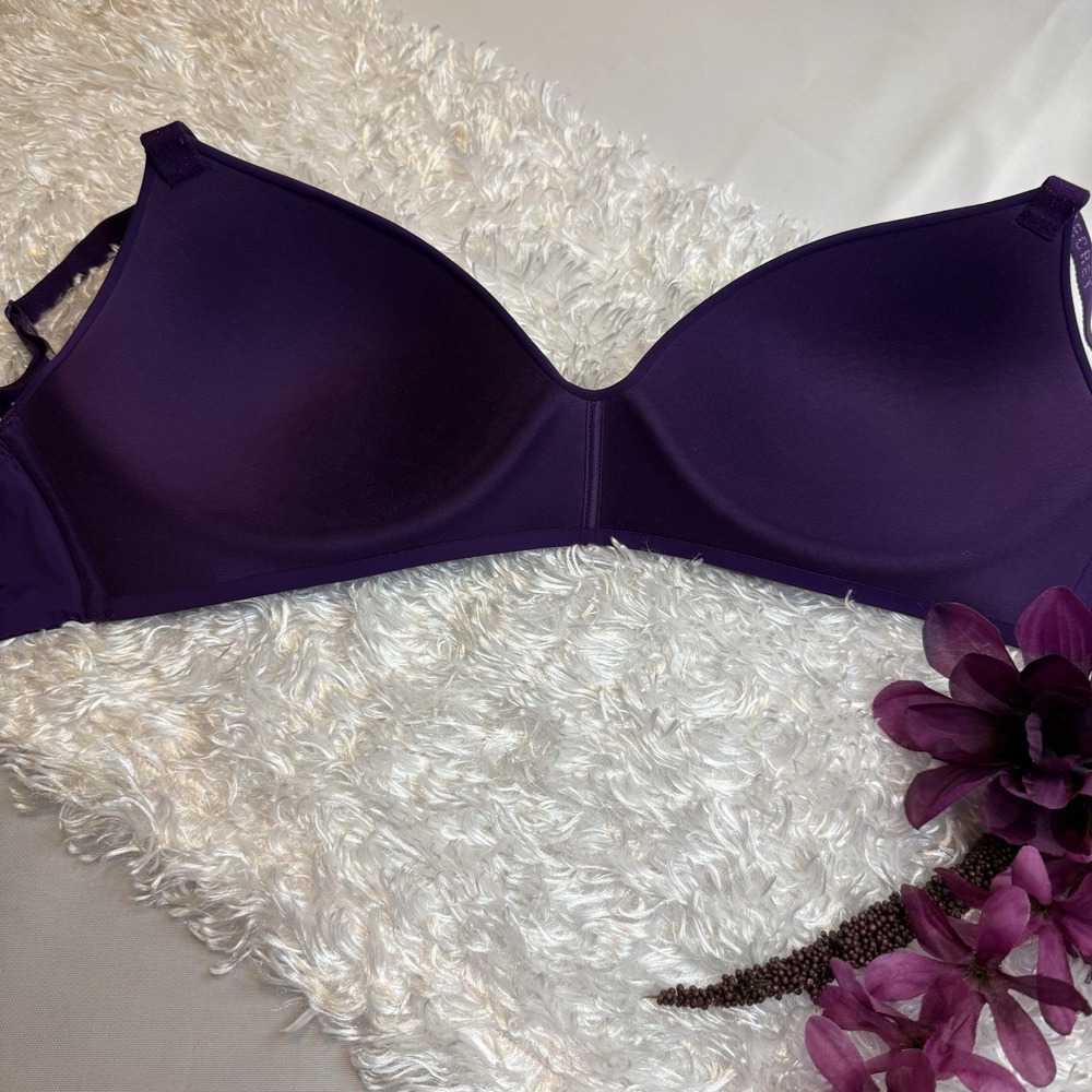 Victoria's Secret Bra 32DDD T-Shirt Lightly Lined Wireless Convertible Purple - Picture 8 of 11